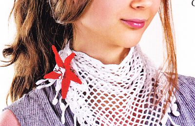 tutoriel crochet gratuit : la mode du foulard top tendance