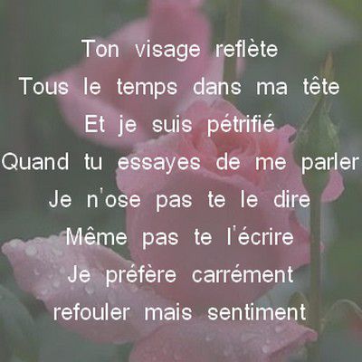 Poeme d amour drague