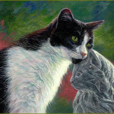 Les chats par les peintres -   Lucie Bilodeau