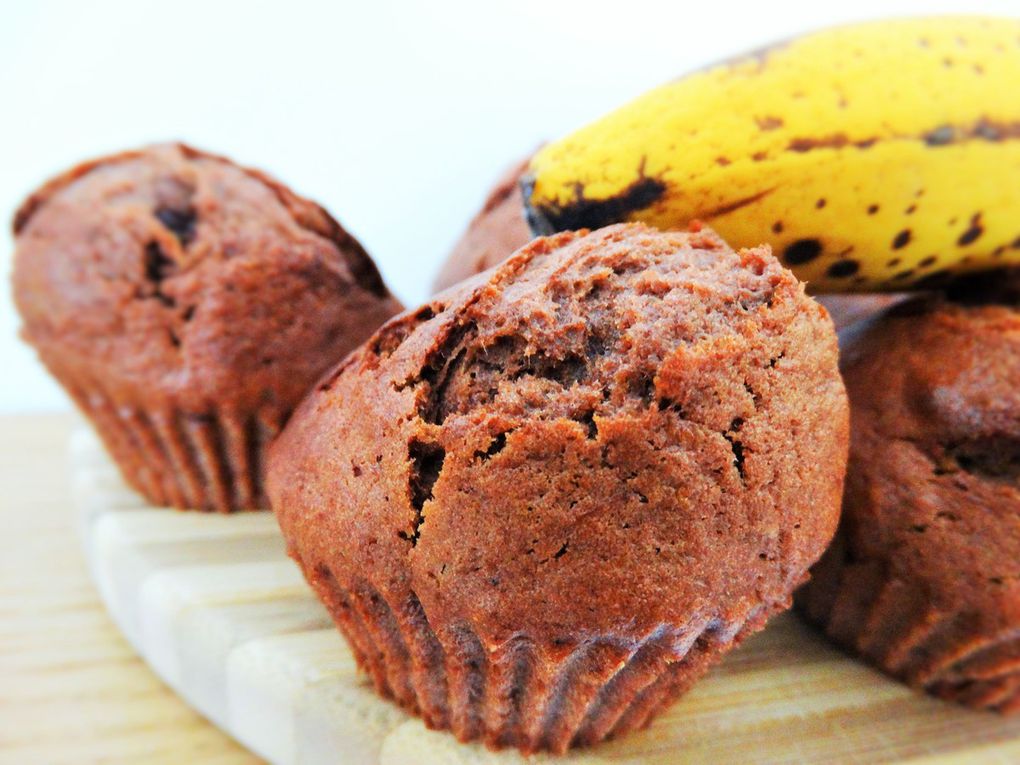 Muffins Bananes-Cacao /Banana-Cocoa Muffins