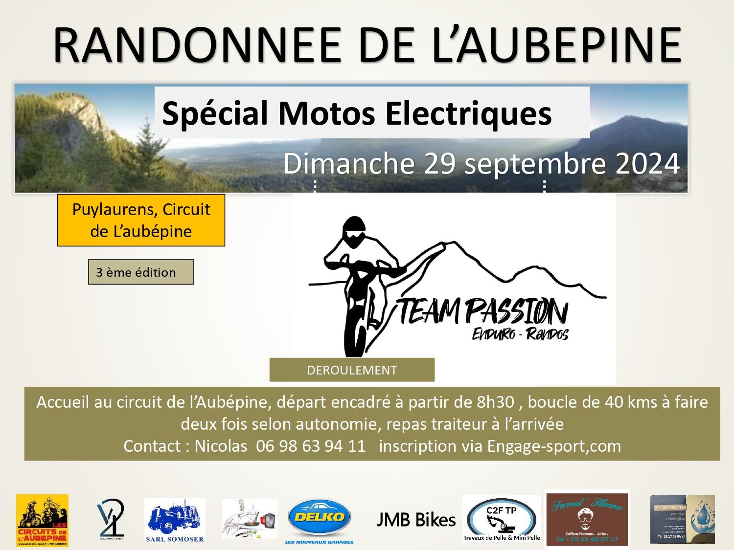édition Rando l'Aubepine Puylaurens (81) Team Passion septembre 2024