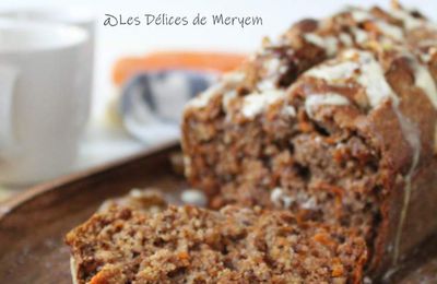 Carrot cake healthy ou Cake à la carotte aux noix sain