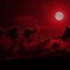 Superbe Pleine Lune rouge. Opposition et complémentarité.
