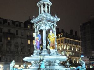 Lyon Fête des Lumières 2016 : Place des Jacobins 