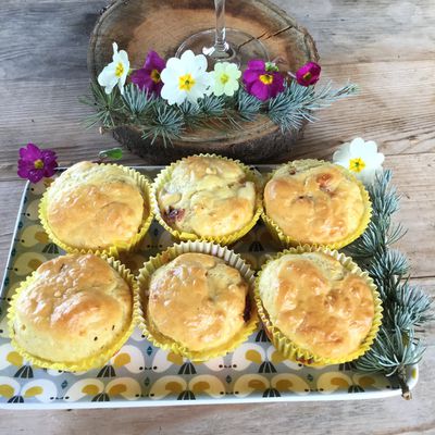 Muffins aux lardons et reblochon