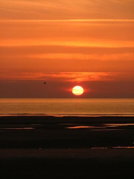 quelques couchers de soleil sur la mer, à Stella...