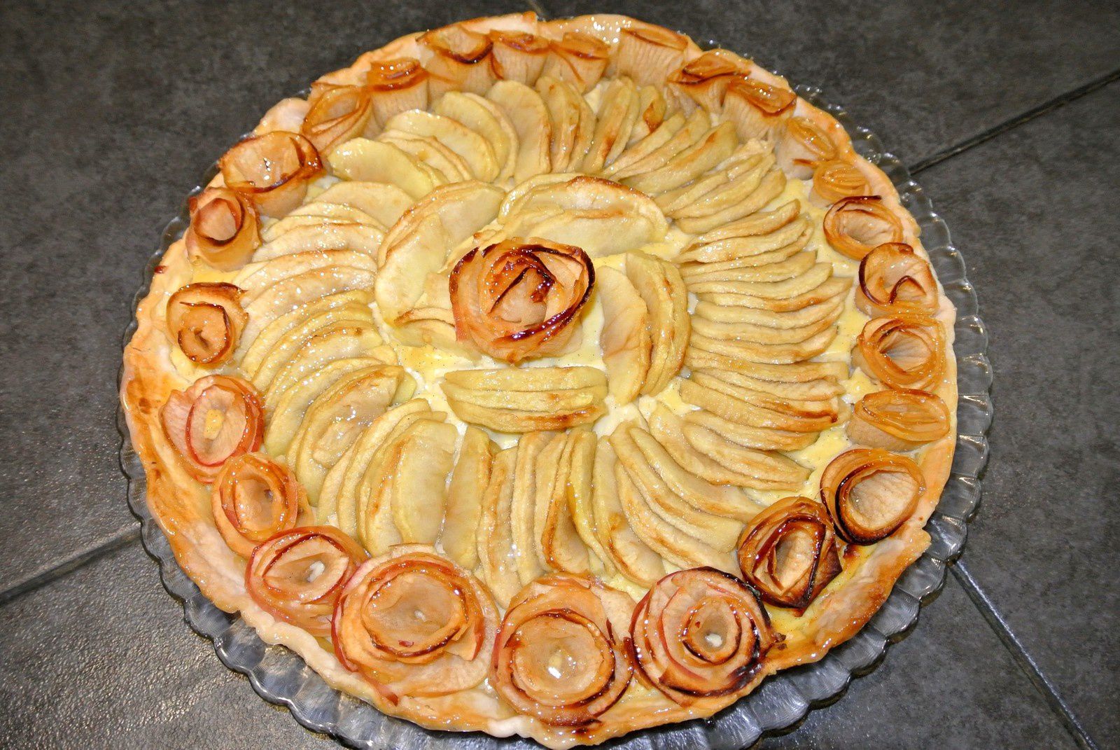 Tarte fleurie aux pommes 