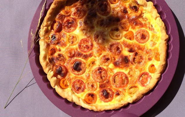 Quiche aux tomates cerises 