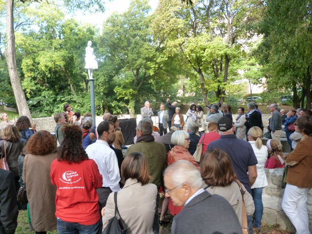 Fête des fées de l'Huveaune, Saint-Loup : inauguration de la fée Manon, 13 octobre 2012