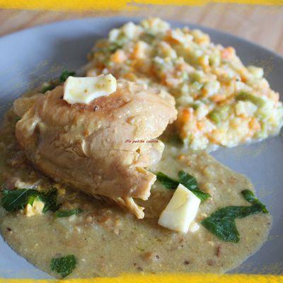 Pollo en pepitoria/Poulet en sauce - Recette espagnole