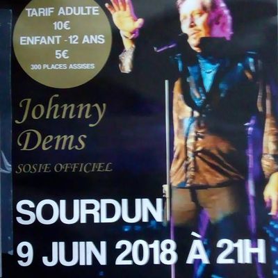 Pour une bonne cause de soutien sclérose en plaques aura lieu le 9 juin à Sourdun (77) à 21h avec JOHNNY DEMS