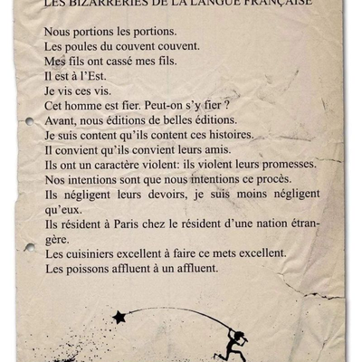 Les bizarreries de la langue française