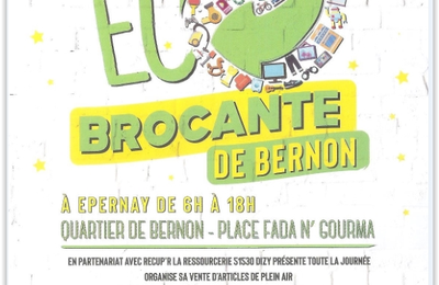 La CLCV d'EPERNAY vous invite à l' ECO Brocante de BERNON le 19 Mai 2024