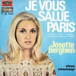 josette berghien, une chanteuse française des années 1960 avec notamment ce titre de gloire "je vous salue paris"