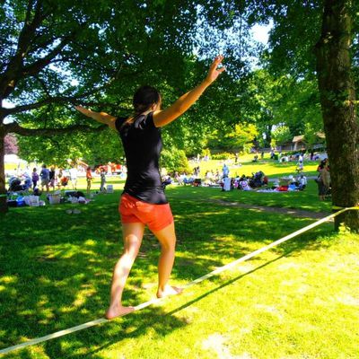 faire de la slackline