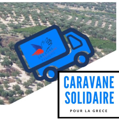 L équipe de la caravane solidaire pour la Grece