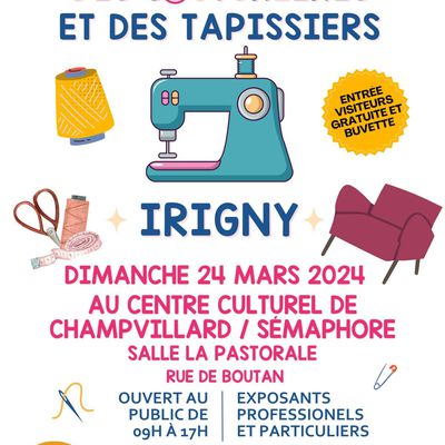 Puce des couturières /tapissier IRIGNY  24 mars 2024