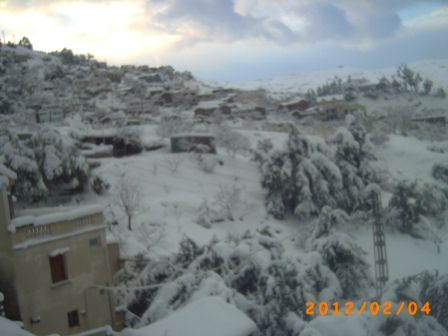 souvenir de la tempête de neige en février 2012 a Tifra