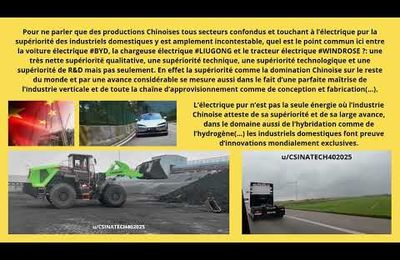 CHINE/CHINA: avance technologique & énergétique. [reddit.u/CSINATECH402025]