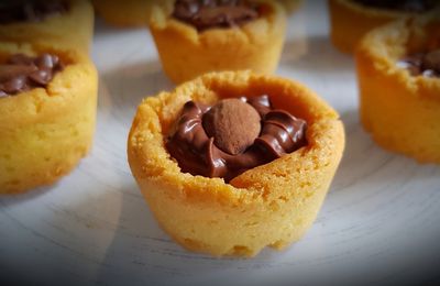 Palets bretons coeur chocolat au lait et amande