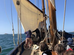 Sur la bisquine de Cancale