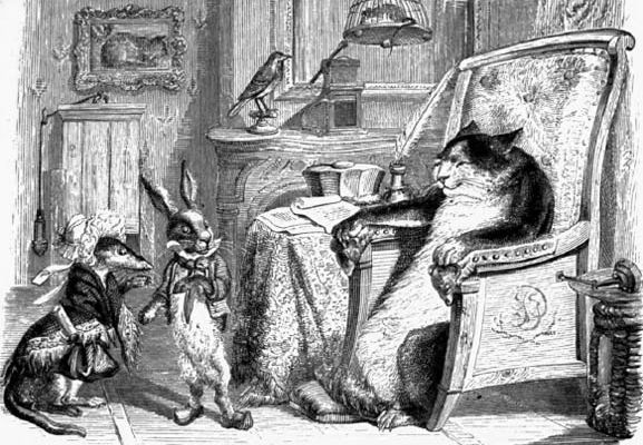Chats célèbres : Raminagrobis dans Le chat, la belette et le petit lapin