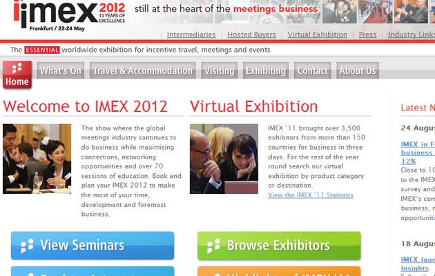 Salon IMEX Franckfurt du 22 au 24 Mai 2012