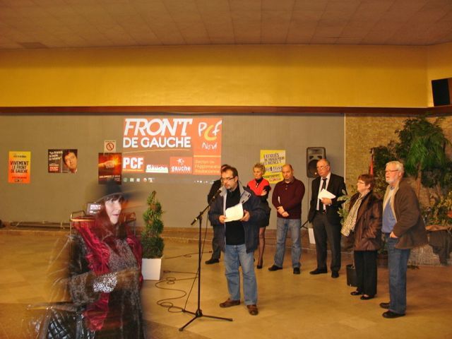 Cérémonie des Voeux de la Section PCF de l'Agglomération Roubaisienne, le 27 janvier 2012