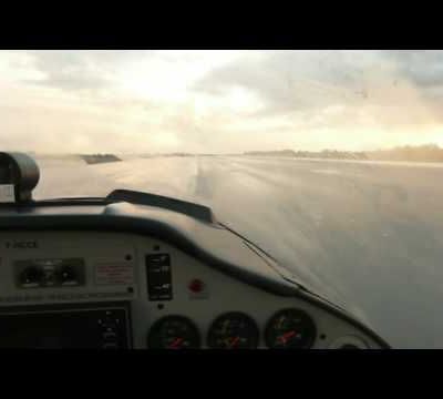 Superbe vol entre les gouttes!