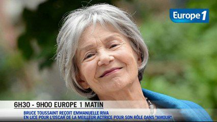 Ecoutez l'interview d'Emmanuelle Riva, par Bruce Toussaint sur Europe 1.