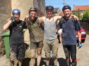 Mon fils Jeremie, mes gendres David et Julien, dans les premières sorties dans le bois de Cheuby et ensuite sur les différentes randonnées de la région , rois mages, XXtreme, Bruley.....