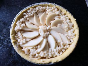 Tarte amandine aux poires