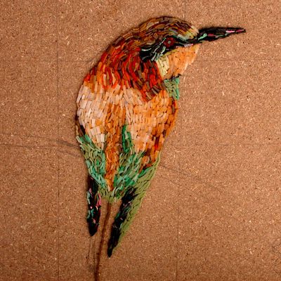 L'Opio autour de l'oiseau, mosaic bird