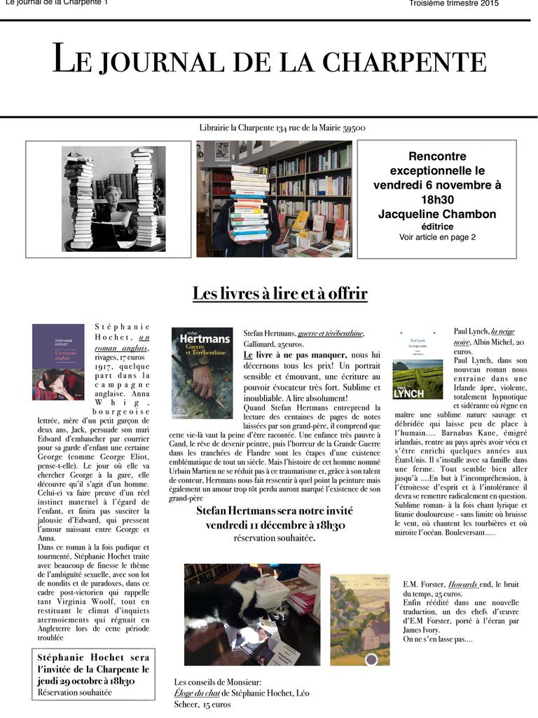 Le journal de la charpente