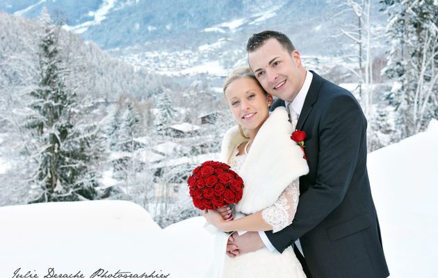 Mariage aux Granges d'en Haut | Mariage à la neige | Fleuriste mariage Chamonix