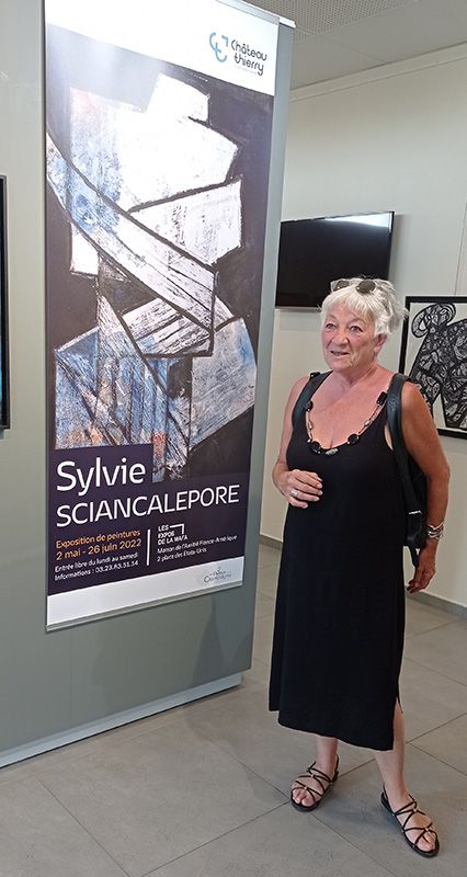 Exposition des peintures de Sylvie Sciancalepore à la Maison d'Amitié France-Amérique