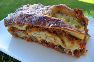 LASAGNES JULIENNE DE LEGUMES ET VIANDE (Thermomix)