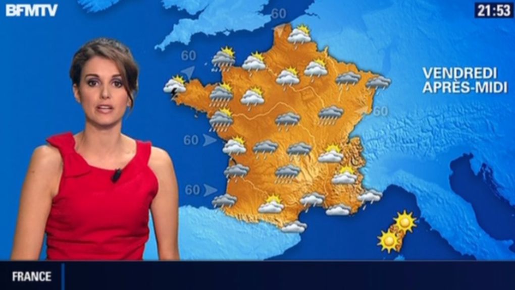 2013 11 07 - 21H55 - FANNY AGOSTINI - BFM TV - LA METEO