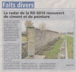 Radar dégradé en novembre 2018 à La Neuville Chant d'Oisel