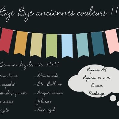 Les couleurs qui nous quittent...