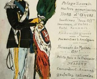 Menu de Noël 1917, une curiosité "patriotique"...