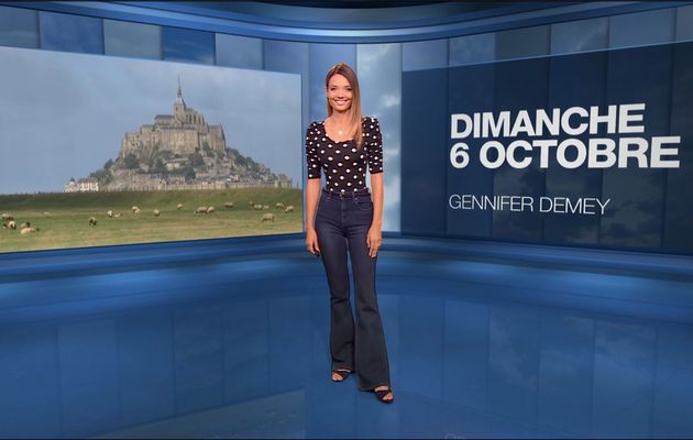 Gennifer Demey Météo M6 le 06.10.2019