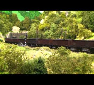 Train miniature HO Chalindrais ligne 2 (2ème réseau d'André Gay) vidéo 33