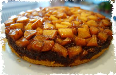 Gâteau aux pommes et au caramel (sans gluten ni lactose)