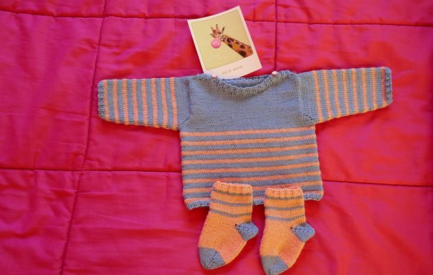 Un pull et des chaussettes pour Gabin