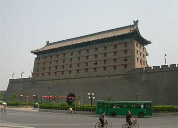 Tour de Xi'an sur un mur et en vélo !