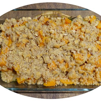 Crumble butternut, fenouil & parmesan - IG Bas