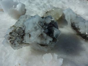 Salar de Uyuni, cristaux de sel.