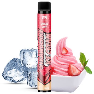 Test - Vape pen - Strawberry Ice Cream de chez Cristal Puff