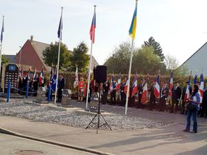 Cérémonie 2023 au mémorial de l'OTAN à Fréthun (62)